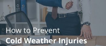 blog image of a man with a cast on his arm at work